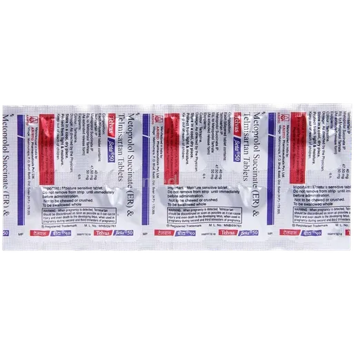 telvas beta 50mg tablet 10's